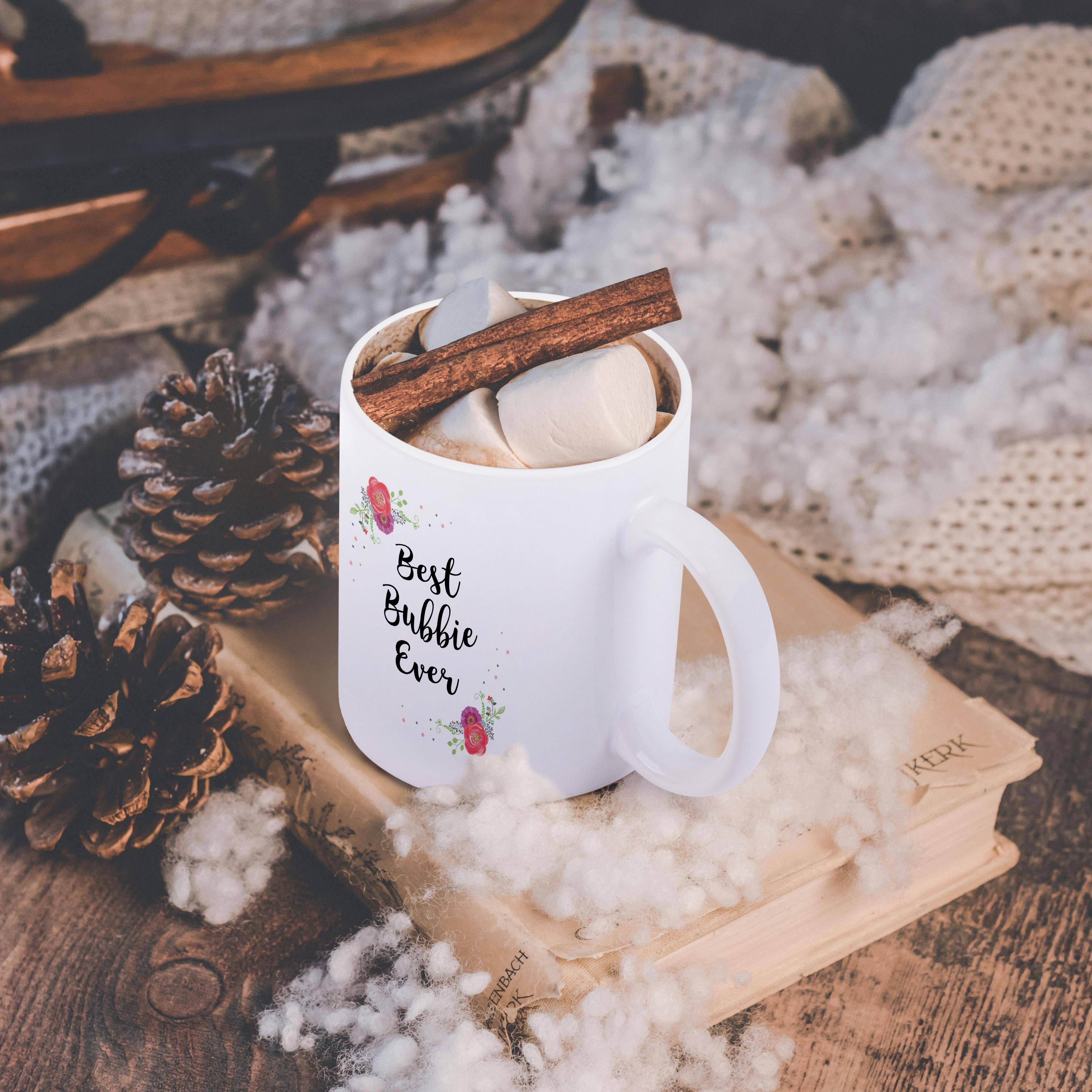 Floral Best Bubbie Ever Mug