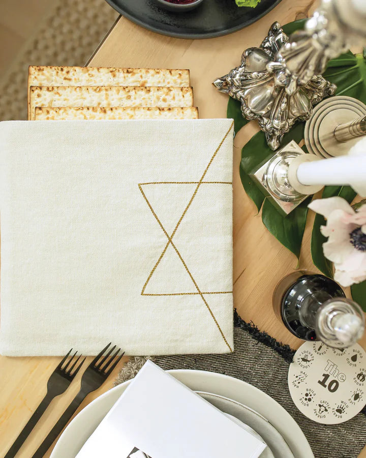 MATZAH COVER + AFIKOMAN BAG SET