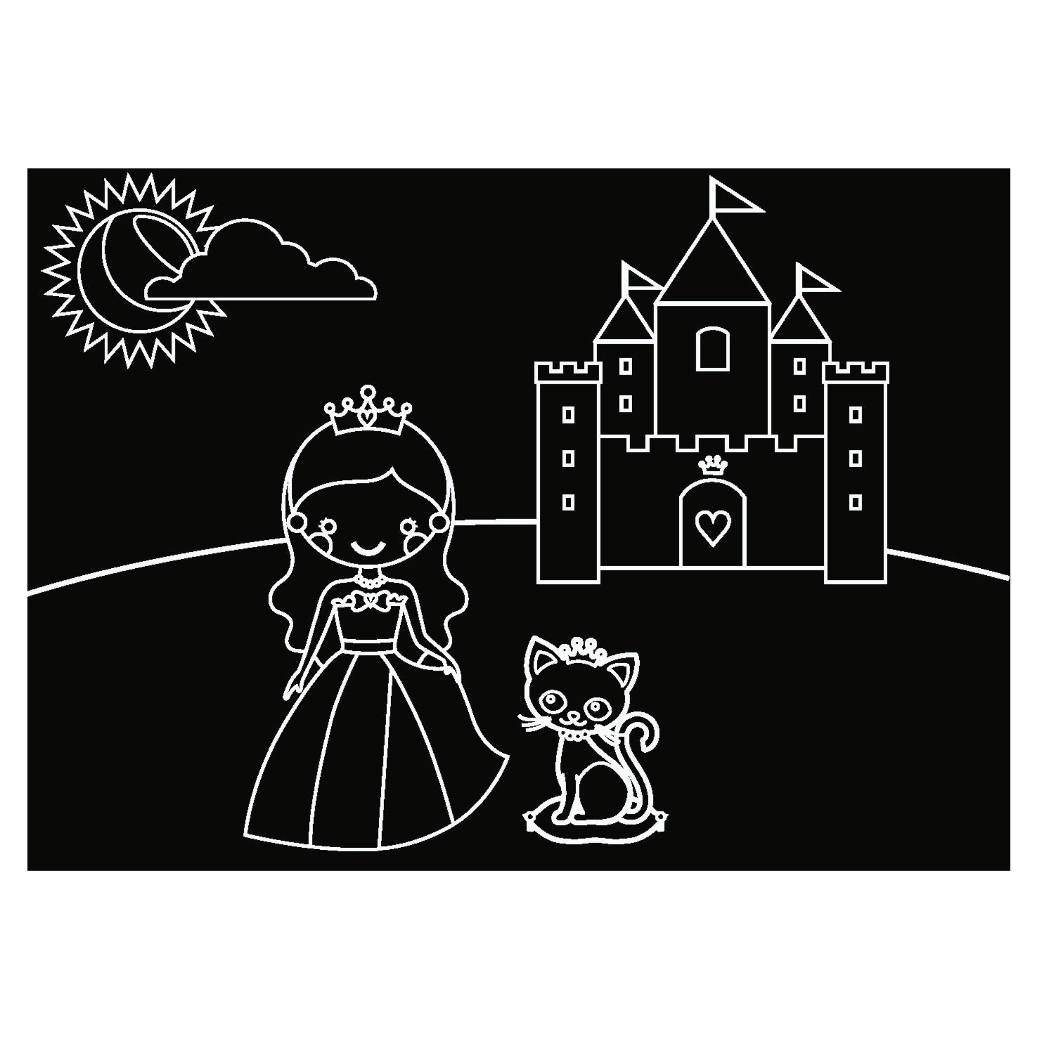 Reusable Coloring MiniMats Princess & Butterfly Kit