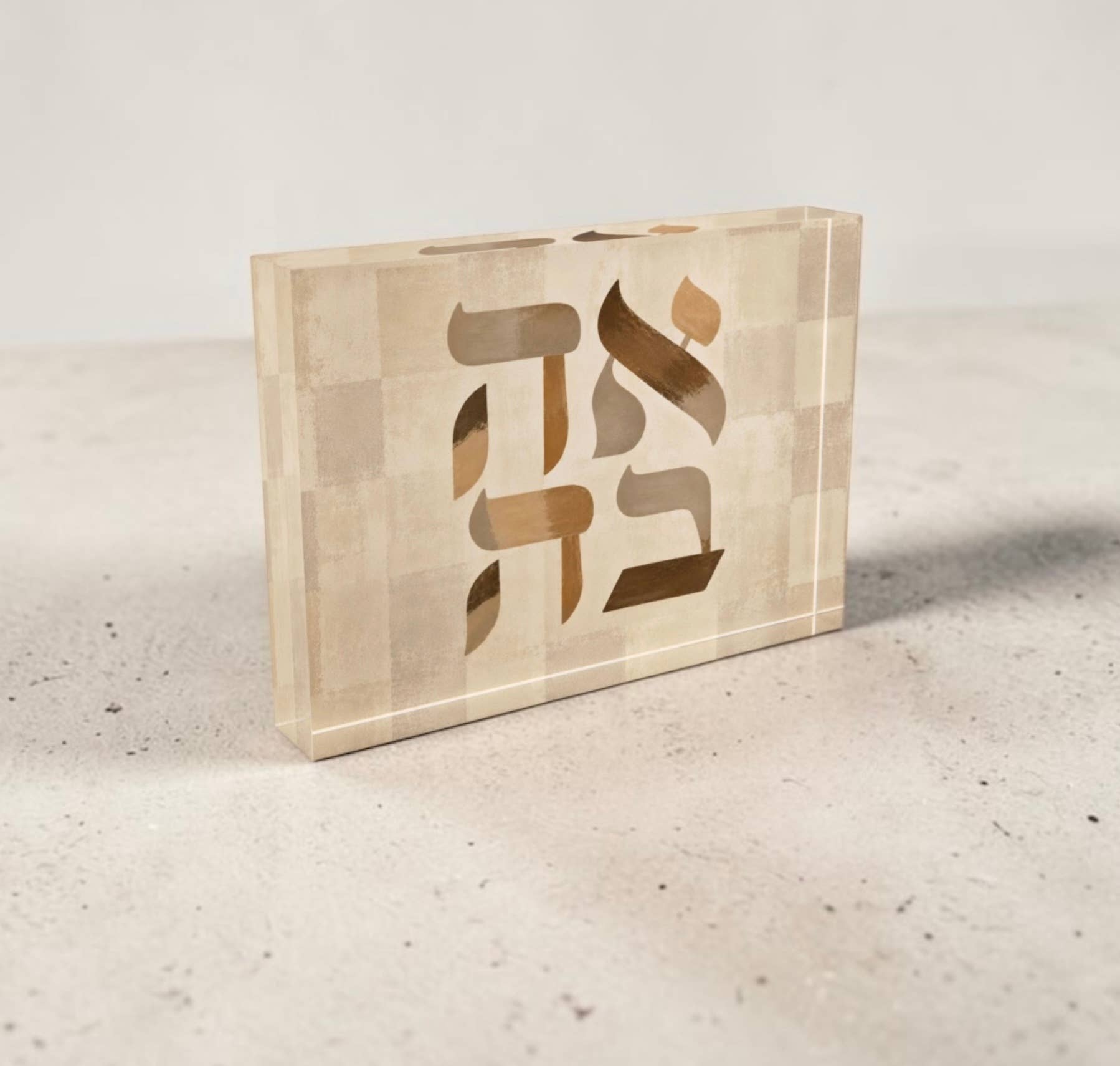 AHAVA LOVE neutral Crystal Block Decor