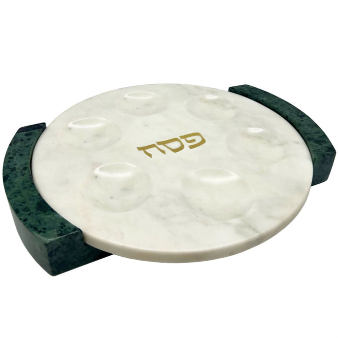 2-in-1 Marble Seder Plate