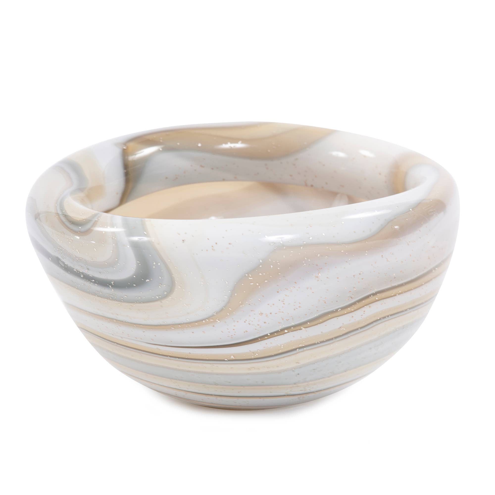 Sand Art Glass Bowl