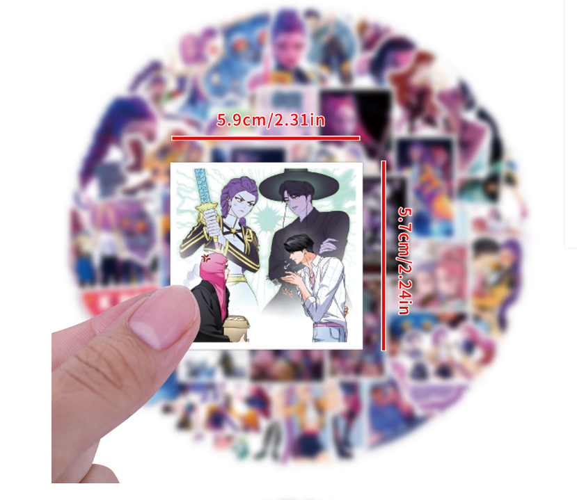 KPop Demon Hunters Waterproof Stickers Pack of 55