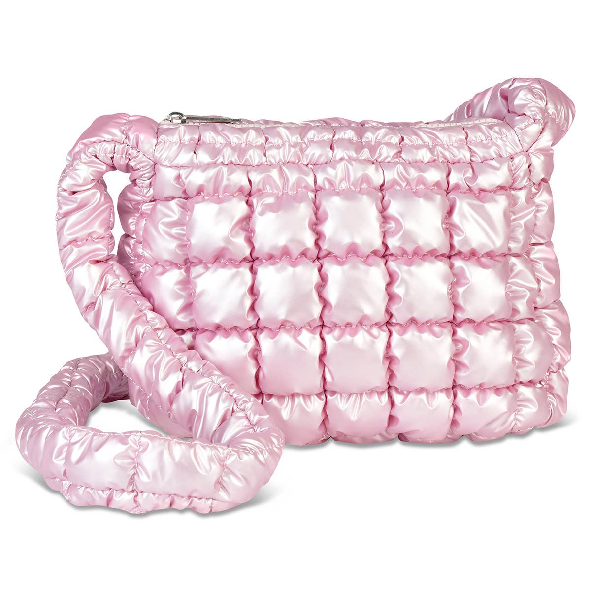 Icy Rose Puffer Sling Bag