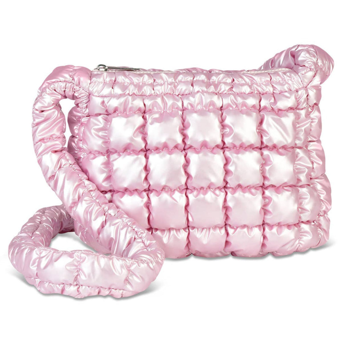 Icy Rose Puffer Sling Bag