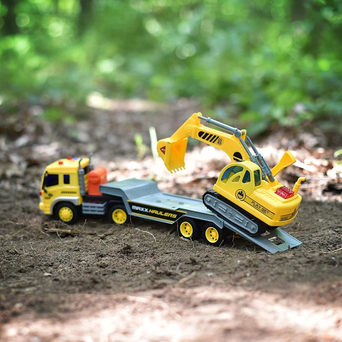 Lights & Sounds Haul Excavator Transport Truck