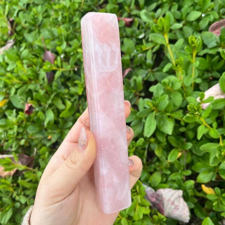 ROSE Quartz mezuzah