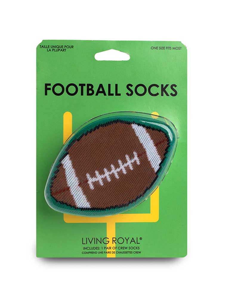 3D Packaged Crew Socks - Football - Green