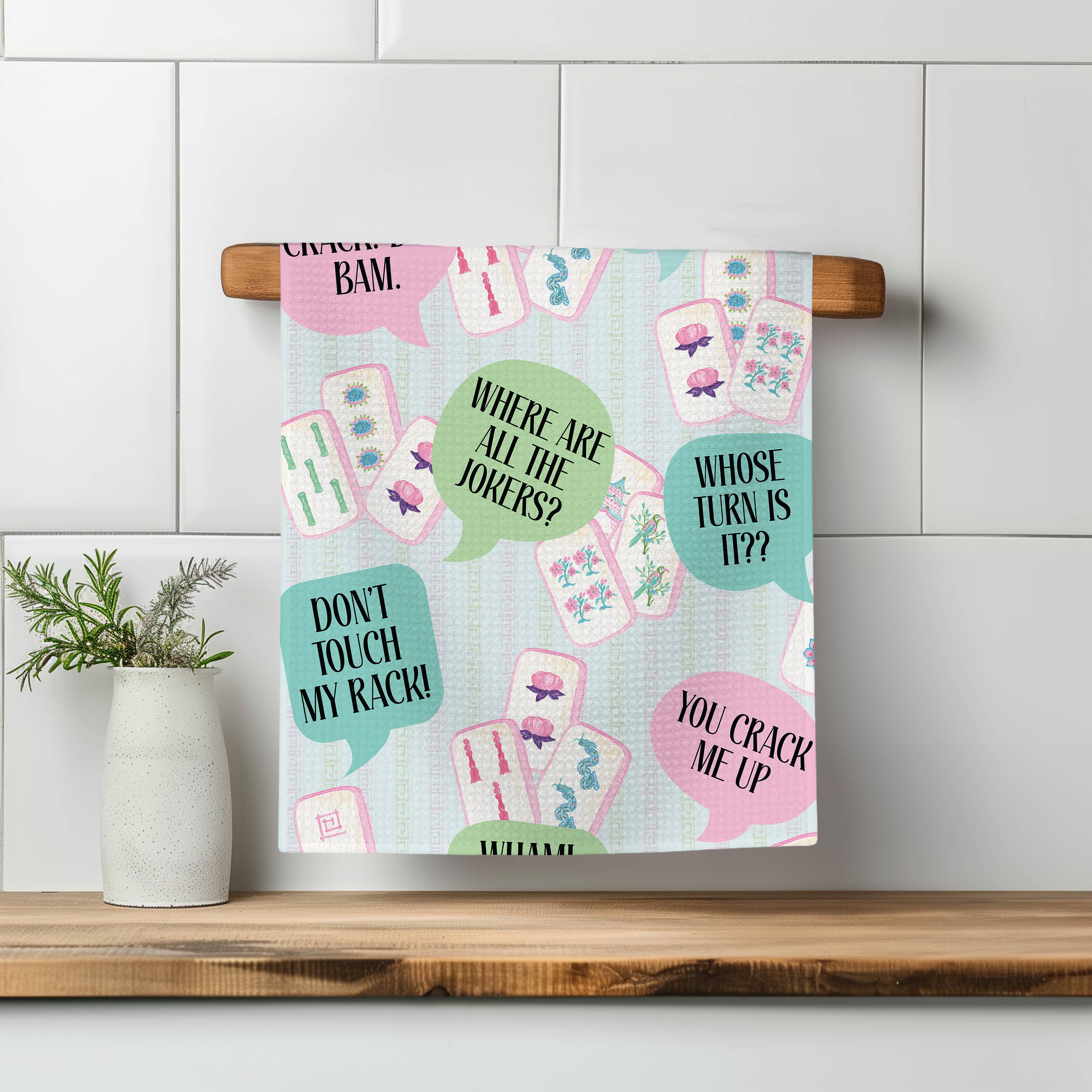 Mahjong tile Kitchen Towel