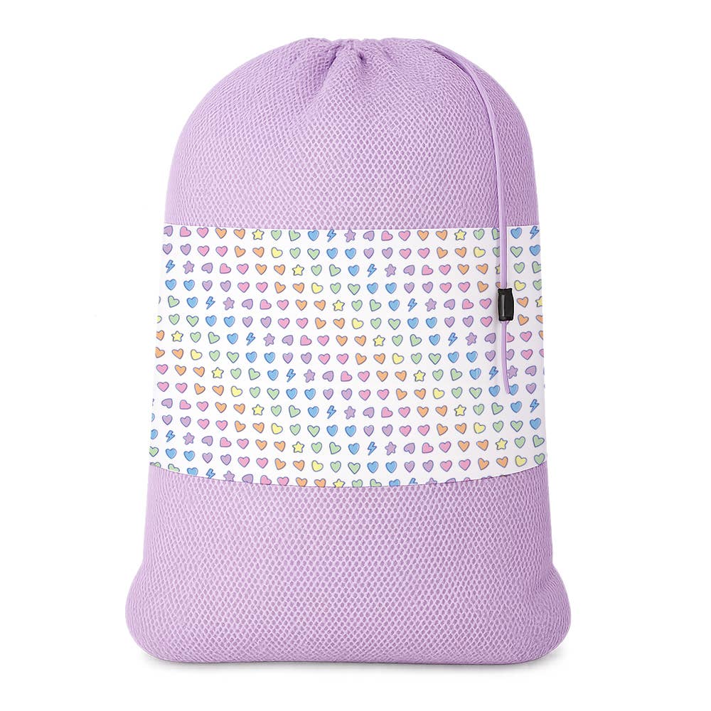 Rainbow Remix Mesh Laundry Bag