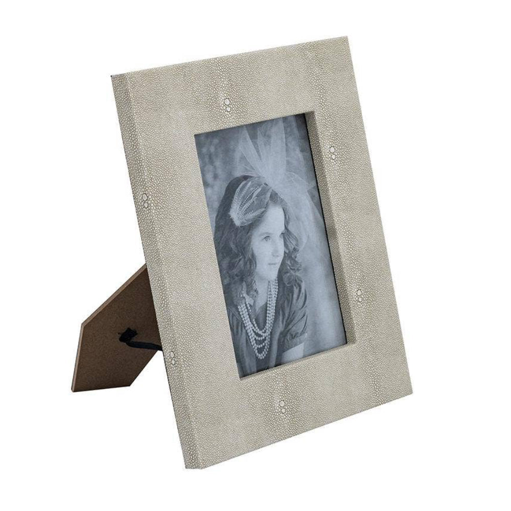Taupe Faux Leather Photo Frame -8”x10”