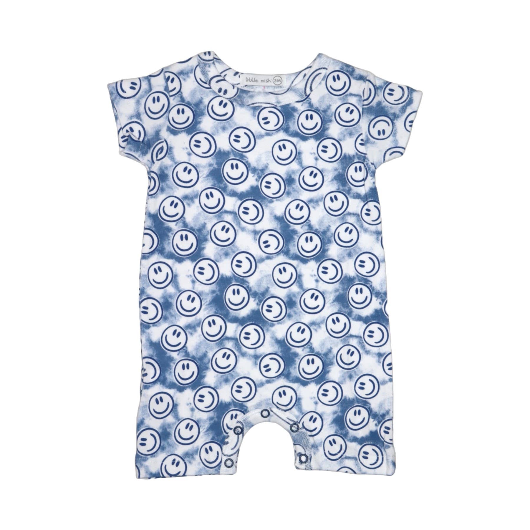 Short pour bébé - Tie Dye Smile Denim