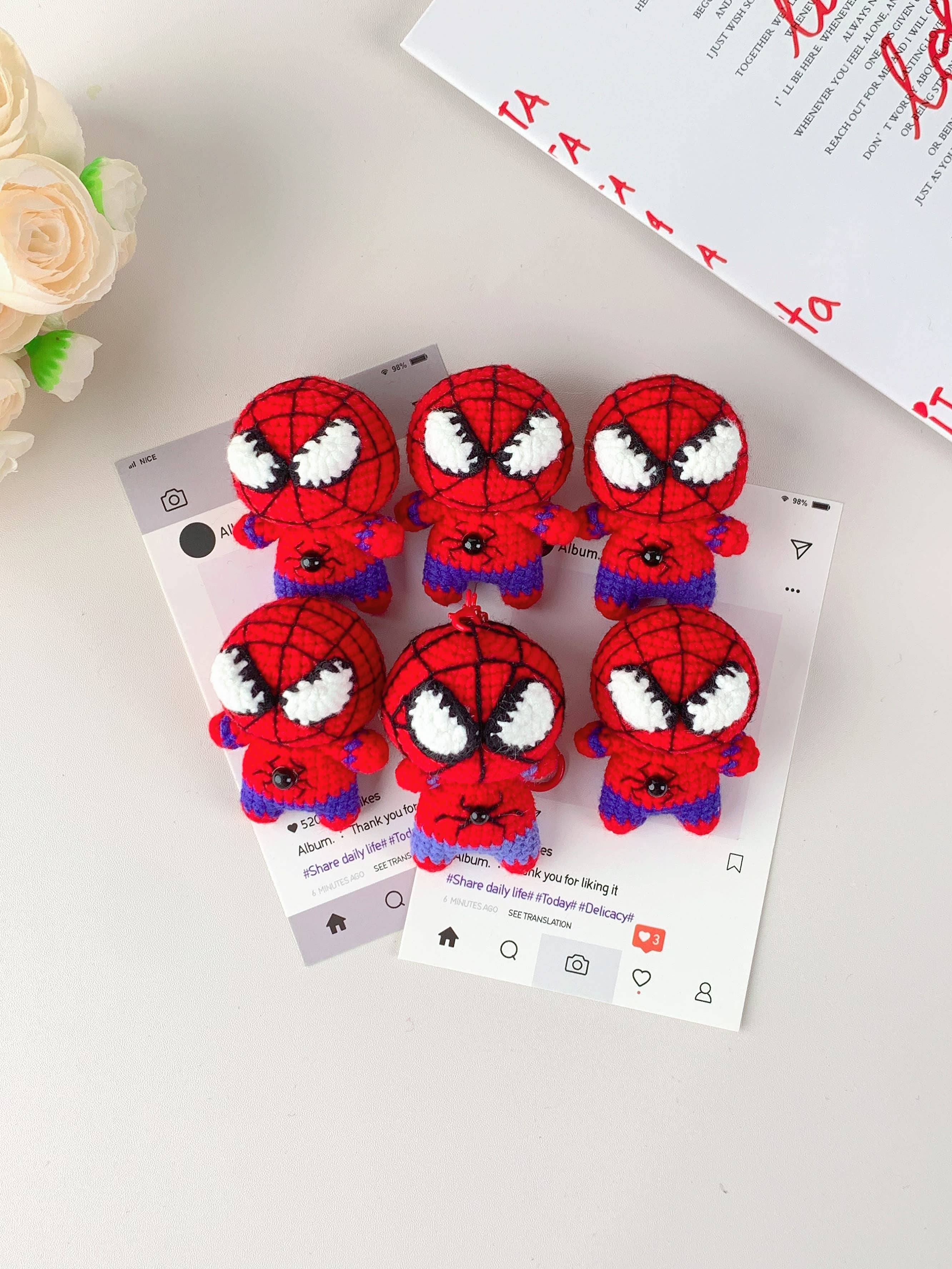 Spiderman Crochet Keychain/Bag charm