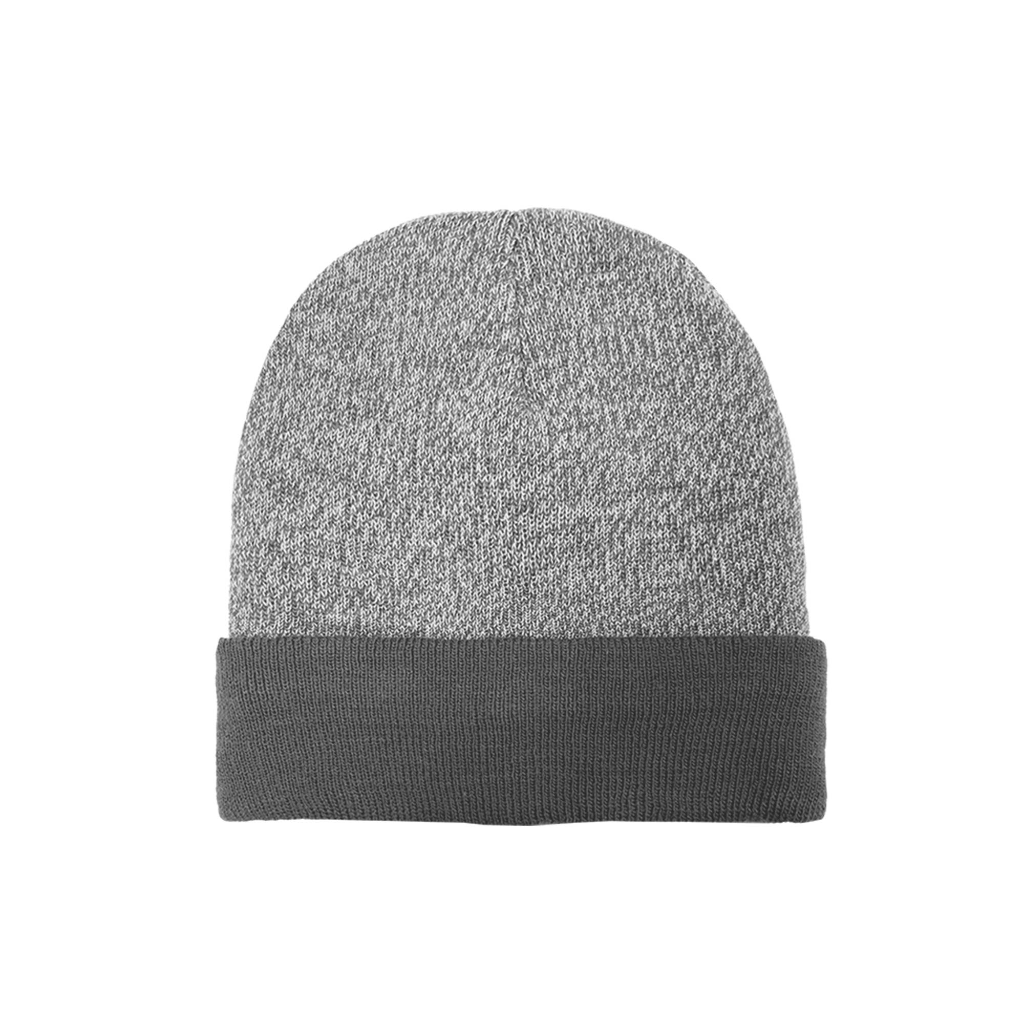 Mens 2-Tone Super Stretch Cuff Hat - Grey