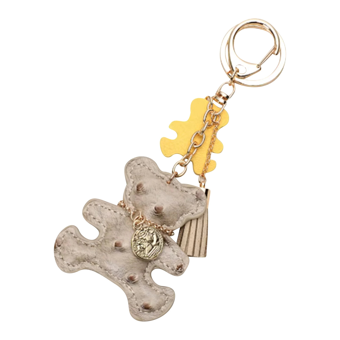 Latte Teddy bear bag charm/Keychain