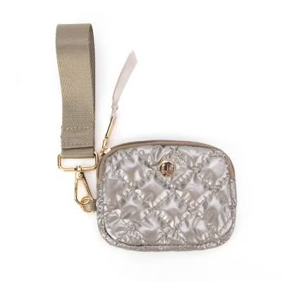 Puffer Wristlet Wallet - Glazing Gunmetal