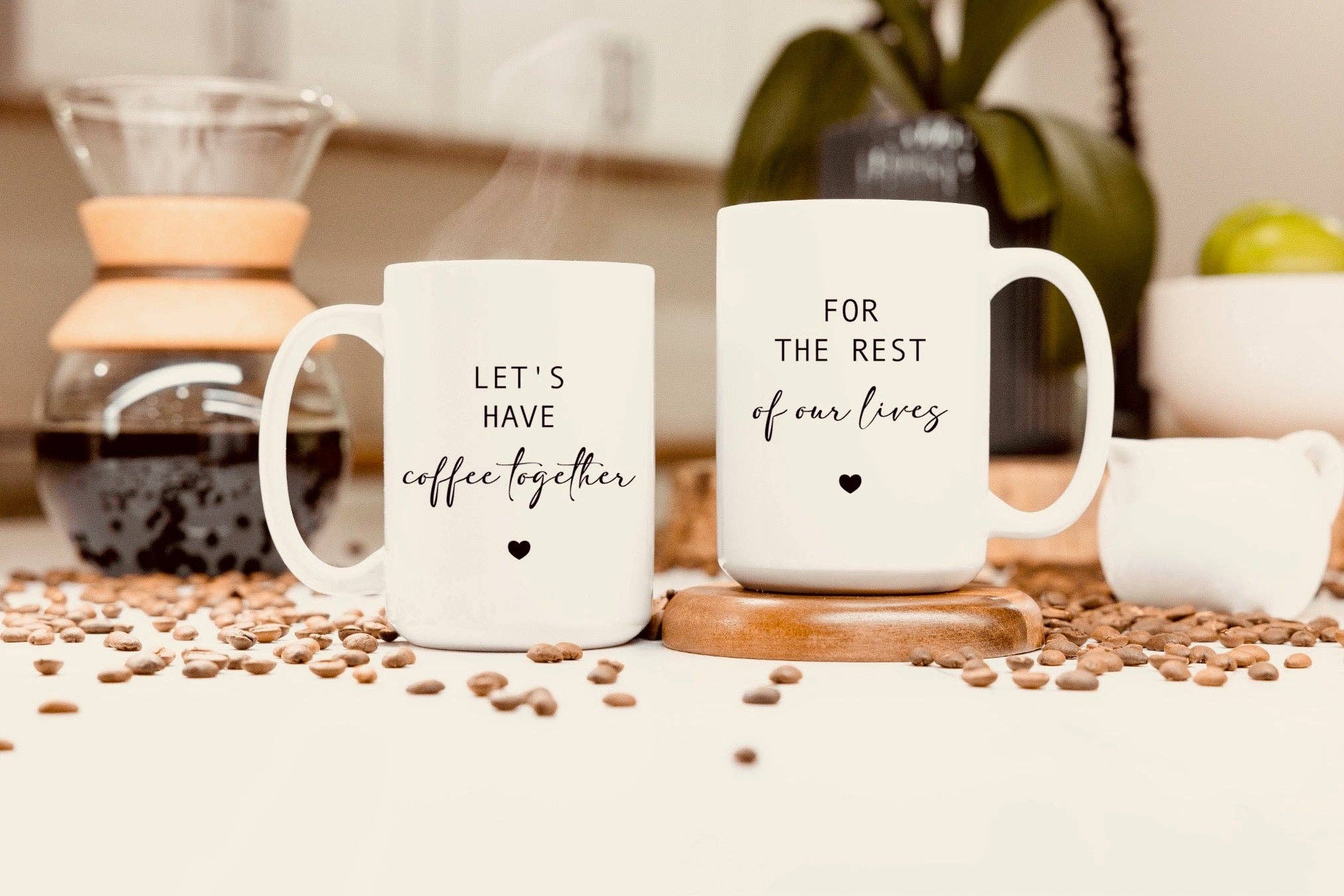 Tasses à café ensemble - lot de 2