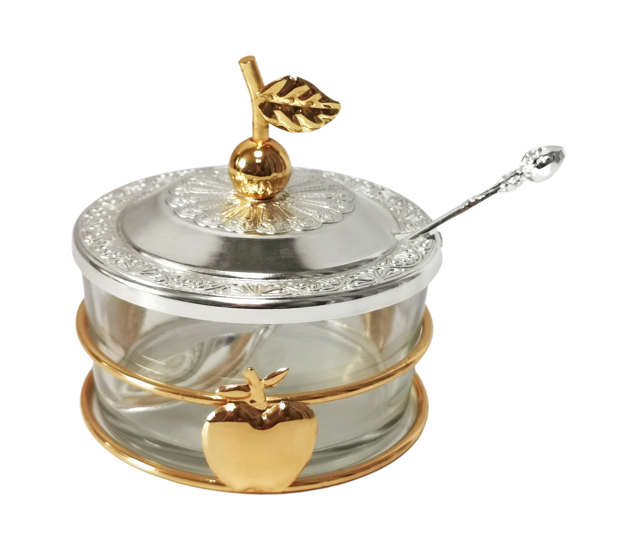 Gold and Silver Honey Dish