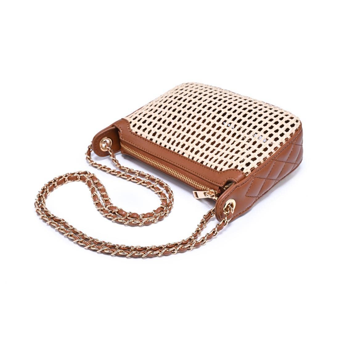 Straw woven Crossbody with pouch