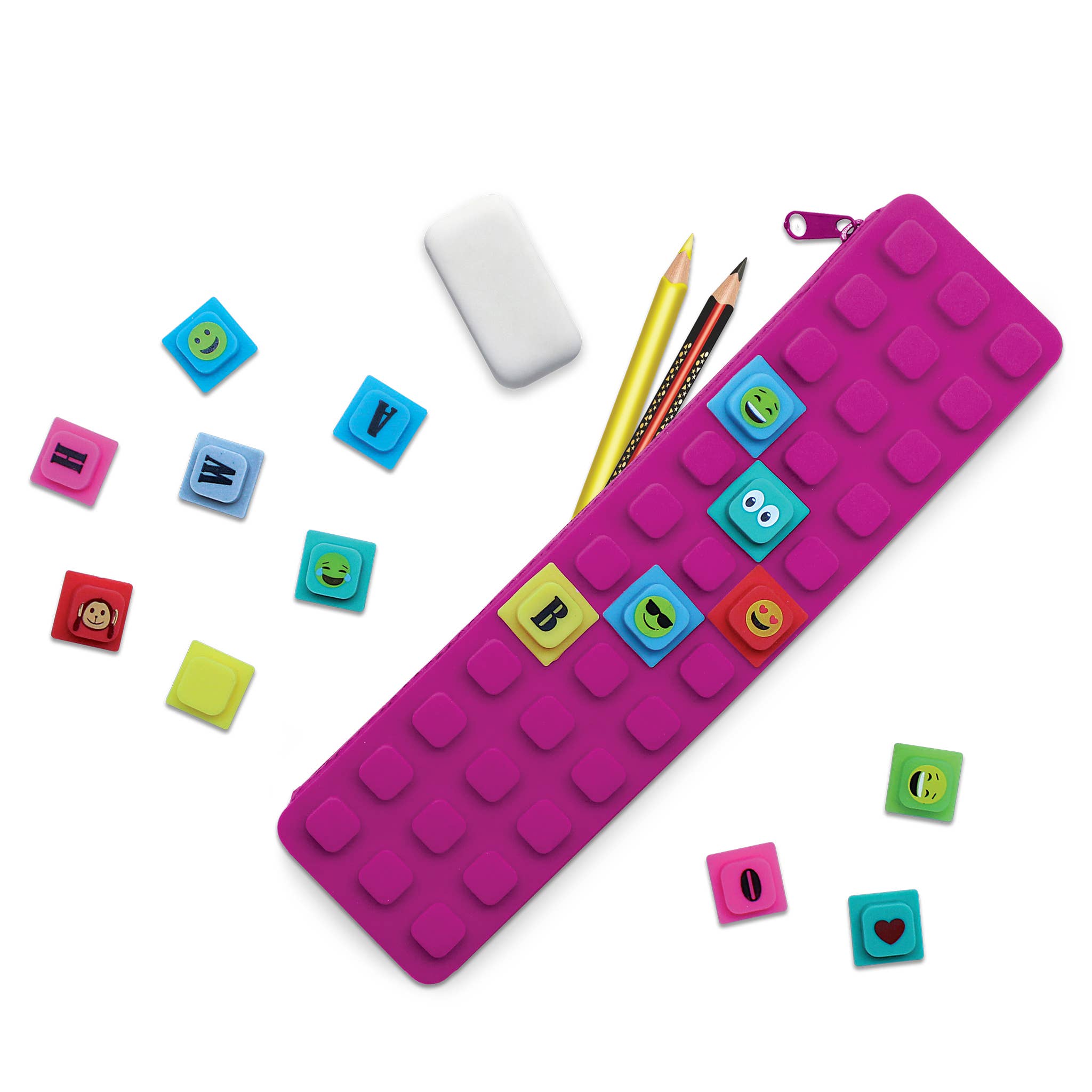 Pencil Kase w/ diy cubes- Purple