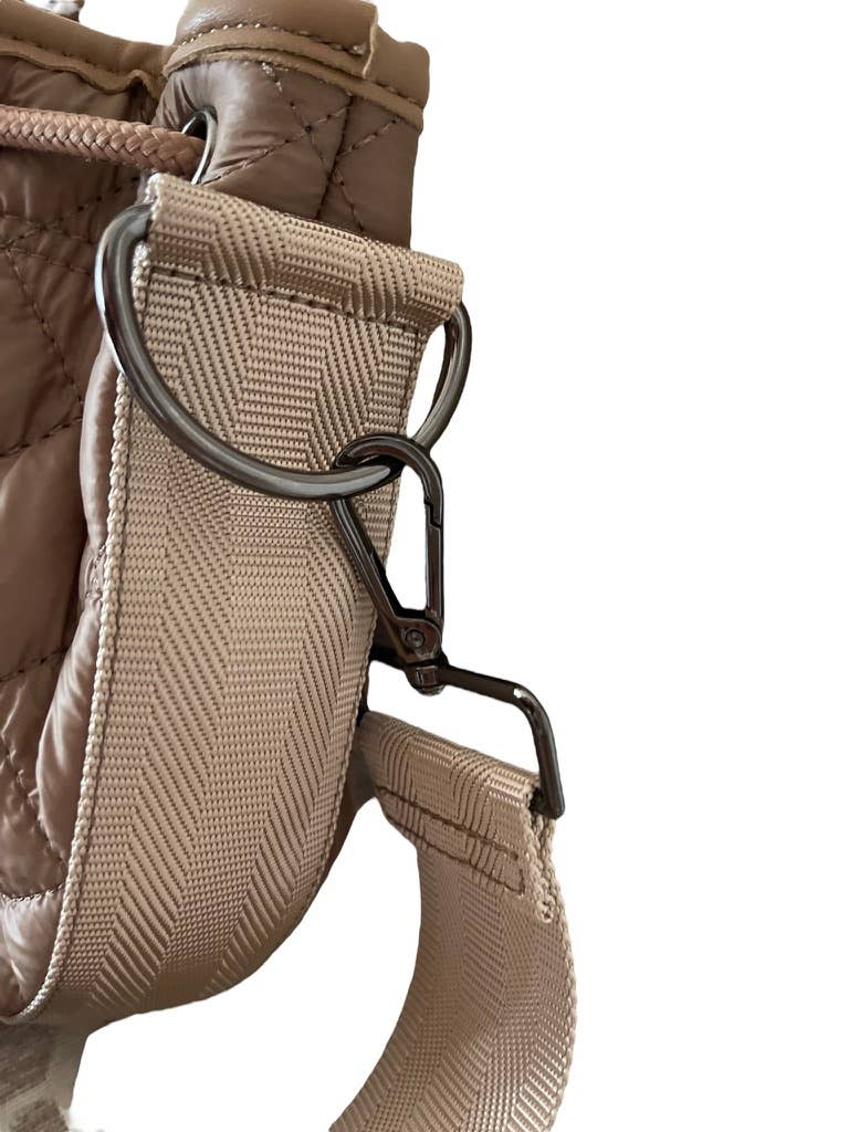 Sac seau Puffer : Tan