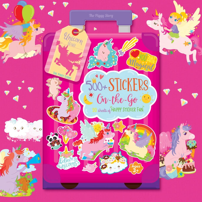 500+ Stickers On-The-Go Unicorn Squad