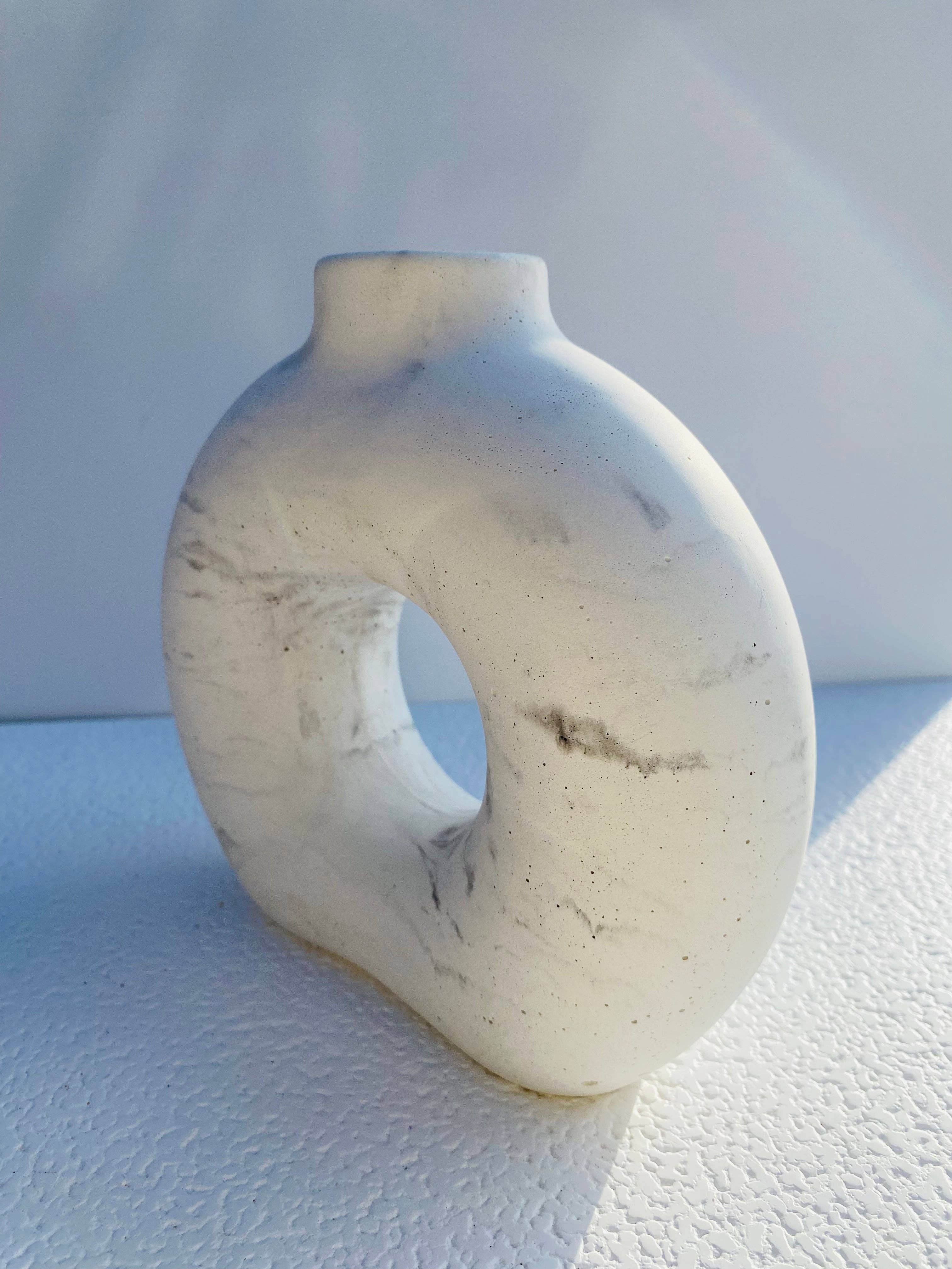 Concrete Circular Hollow Vase