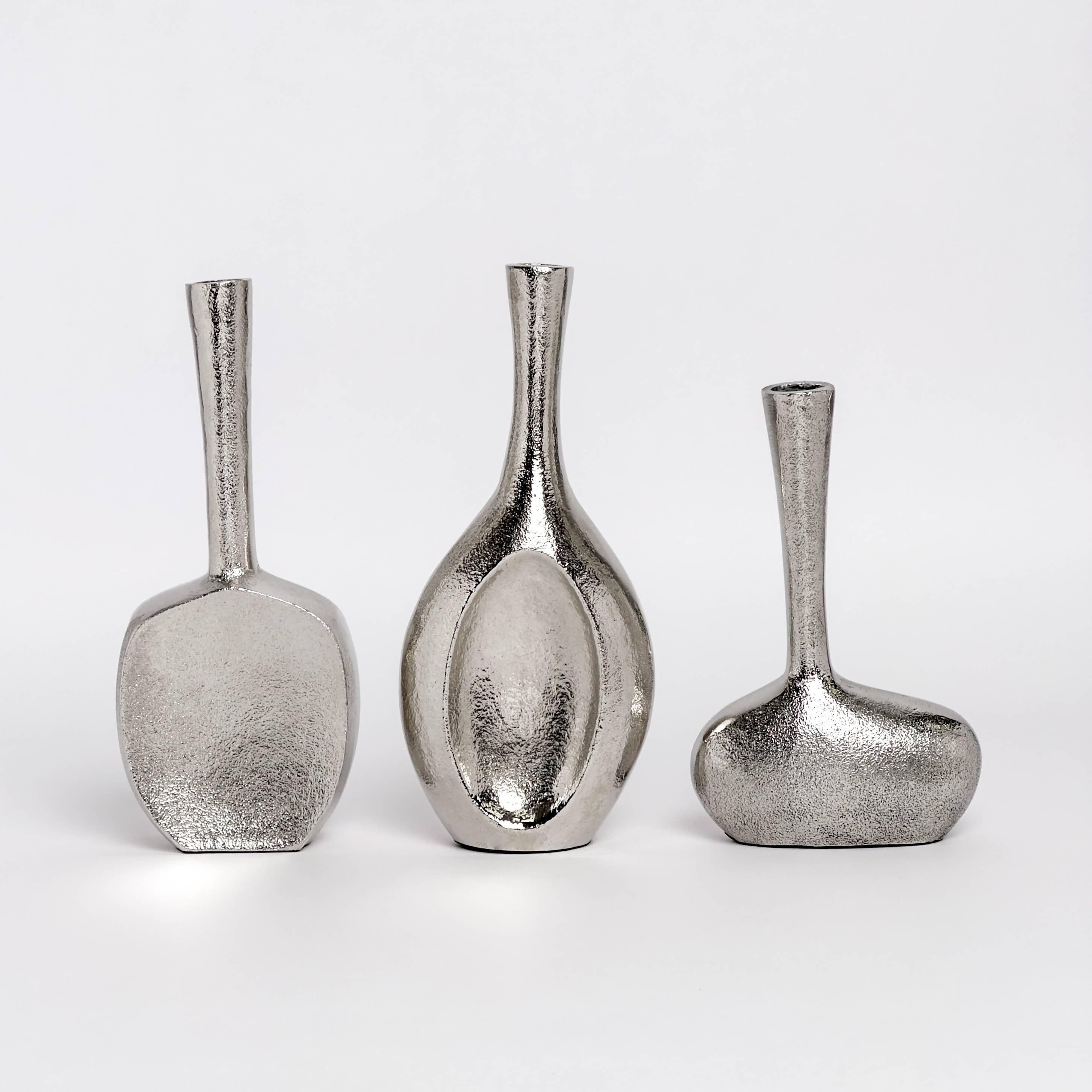 Nickel Vases S/3