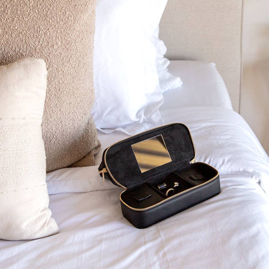 Personalized Cosmetic Bag with Jewelry Organizer