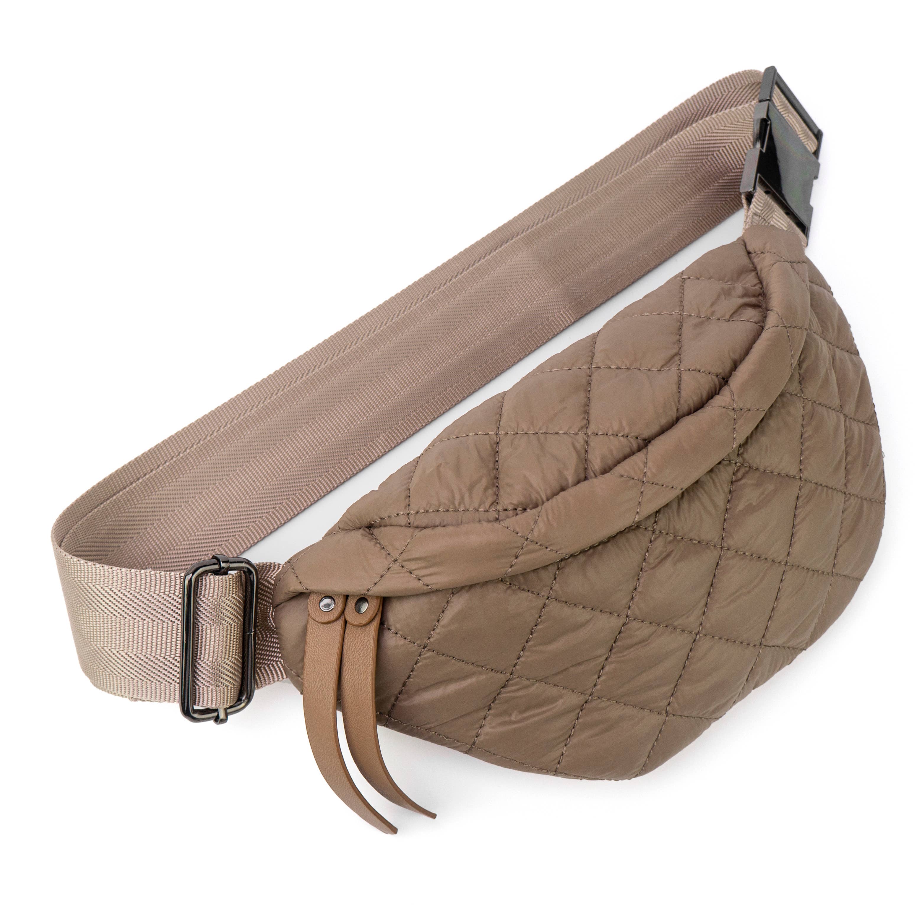 Le sac bandoulière Puffer : Tan