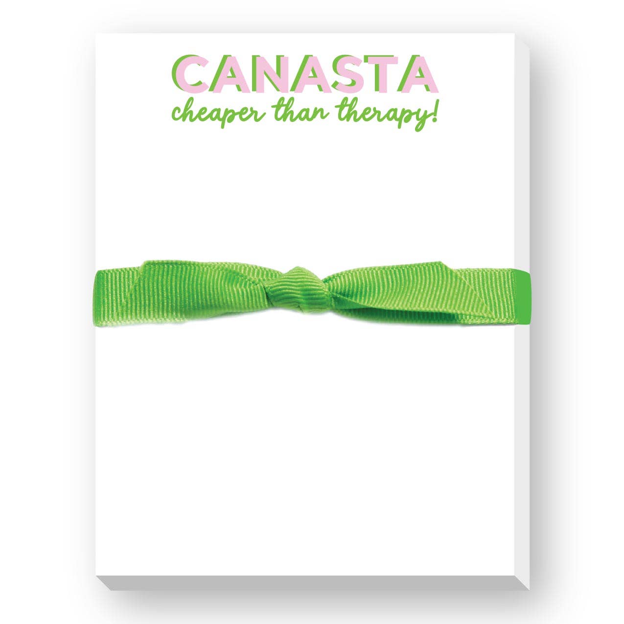 CANASTA-CHEAPER THAN THERAPY MINI NOTEPAD