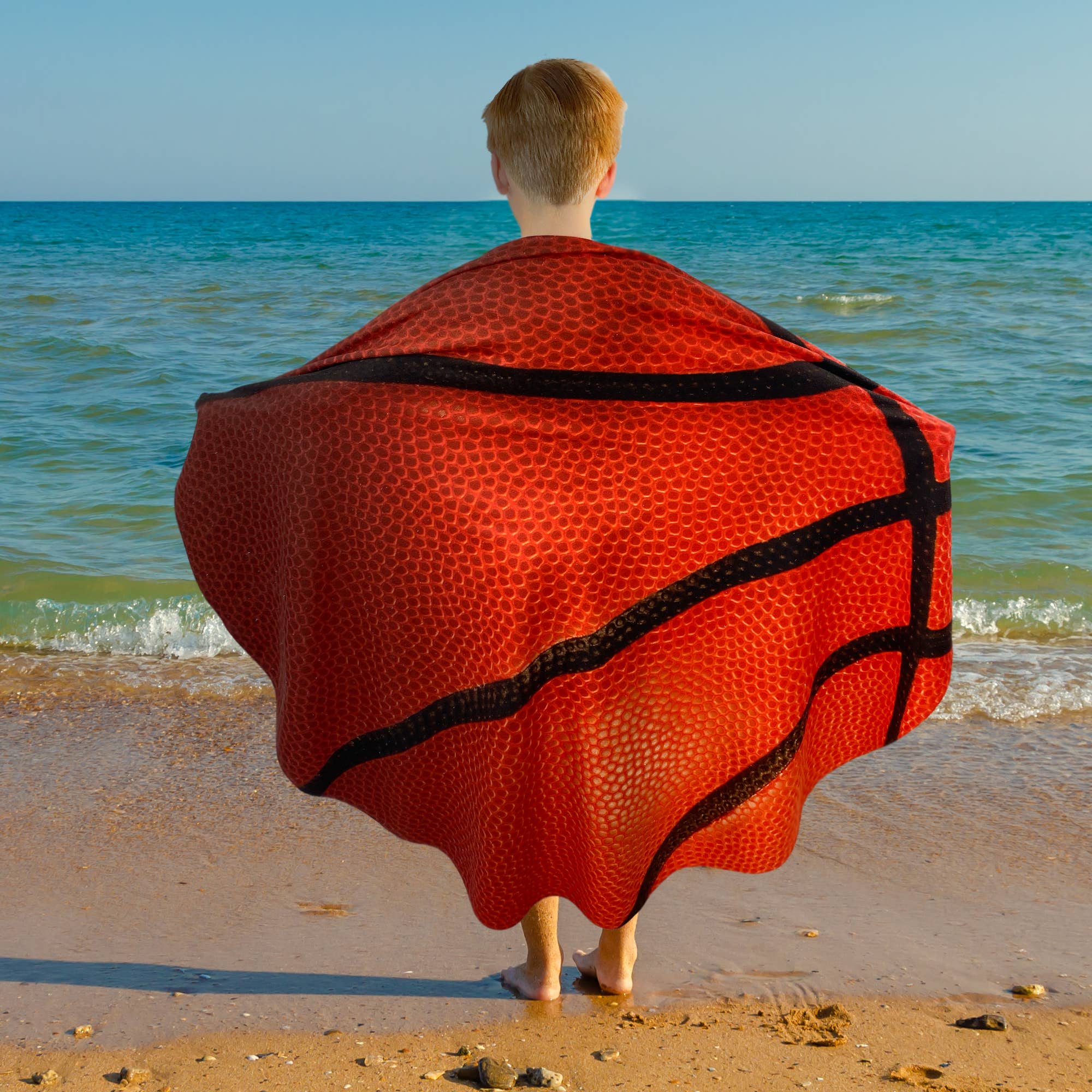 Basketball shaped kids Towel