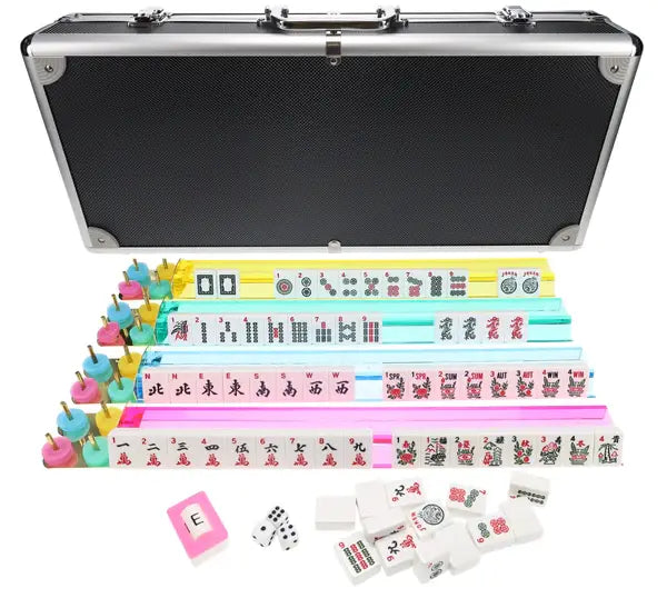 American style mahjong set in briefcase