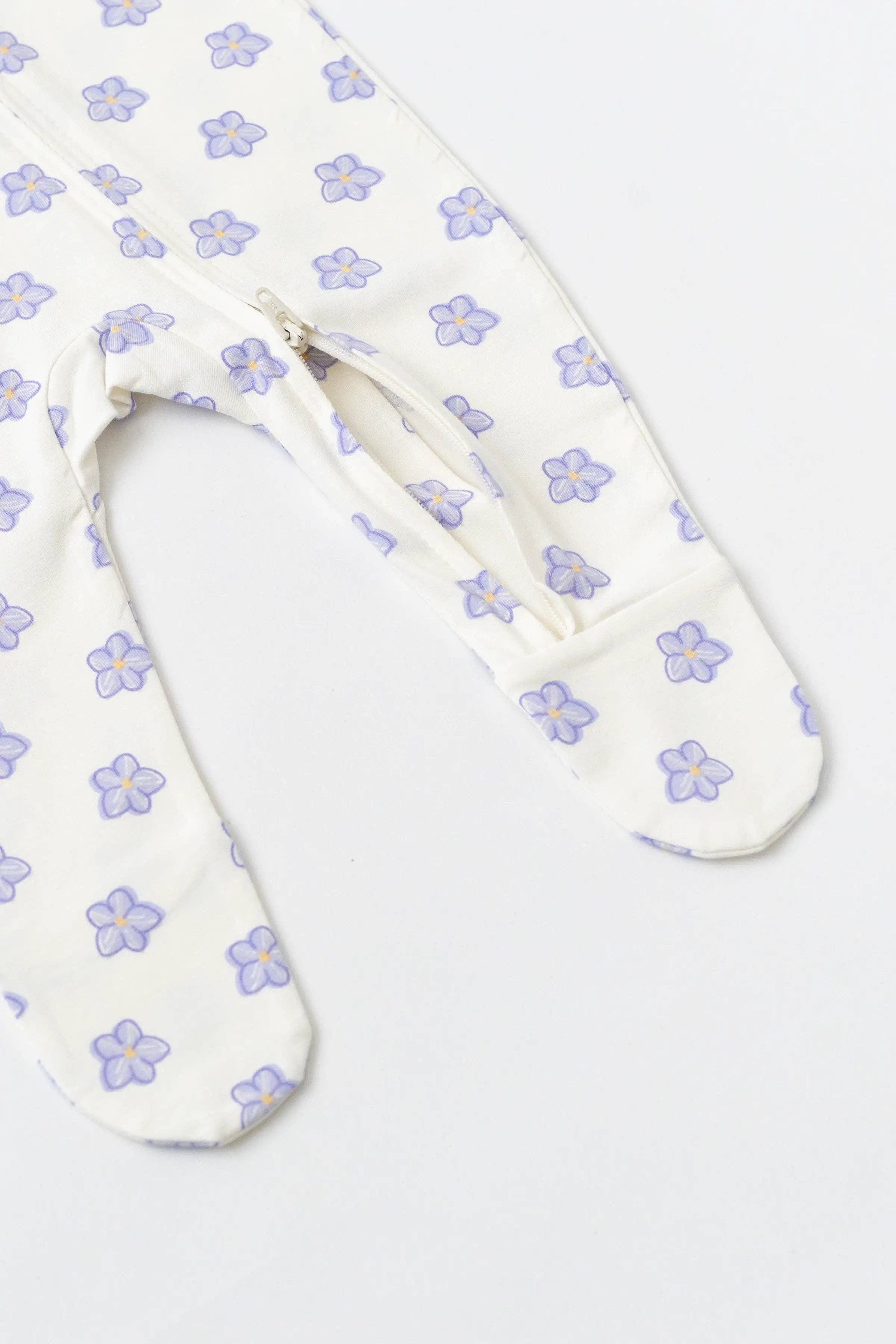 Zipper One-Piece Sweet Violets