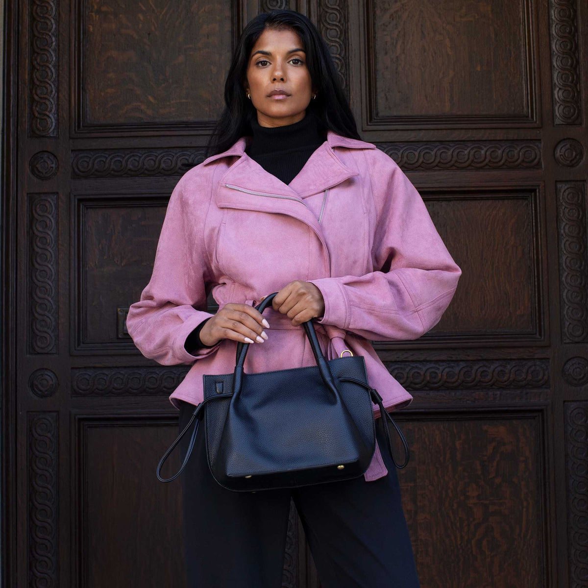 Recycled Vegan Leather Crossbody Bag