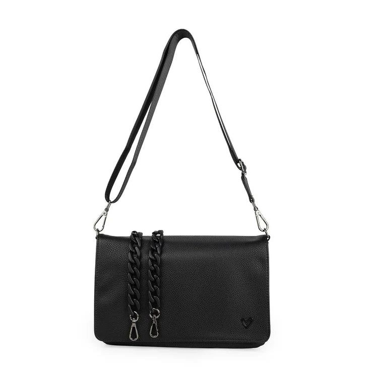 Ritson Vegan Leather Crossbody Bag-Black