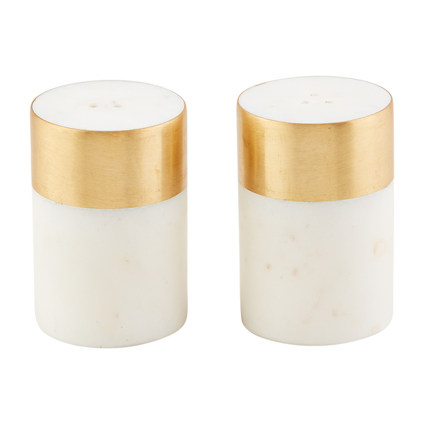 MUDPIE MARBLE SALT AND PEPPER SET