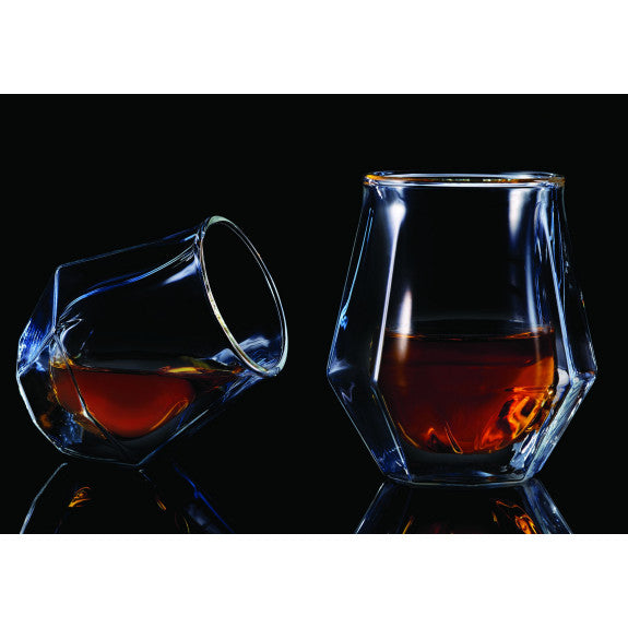 Verre à whisky Diamond Double Double 200 ml Lot de 2