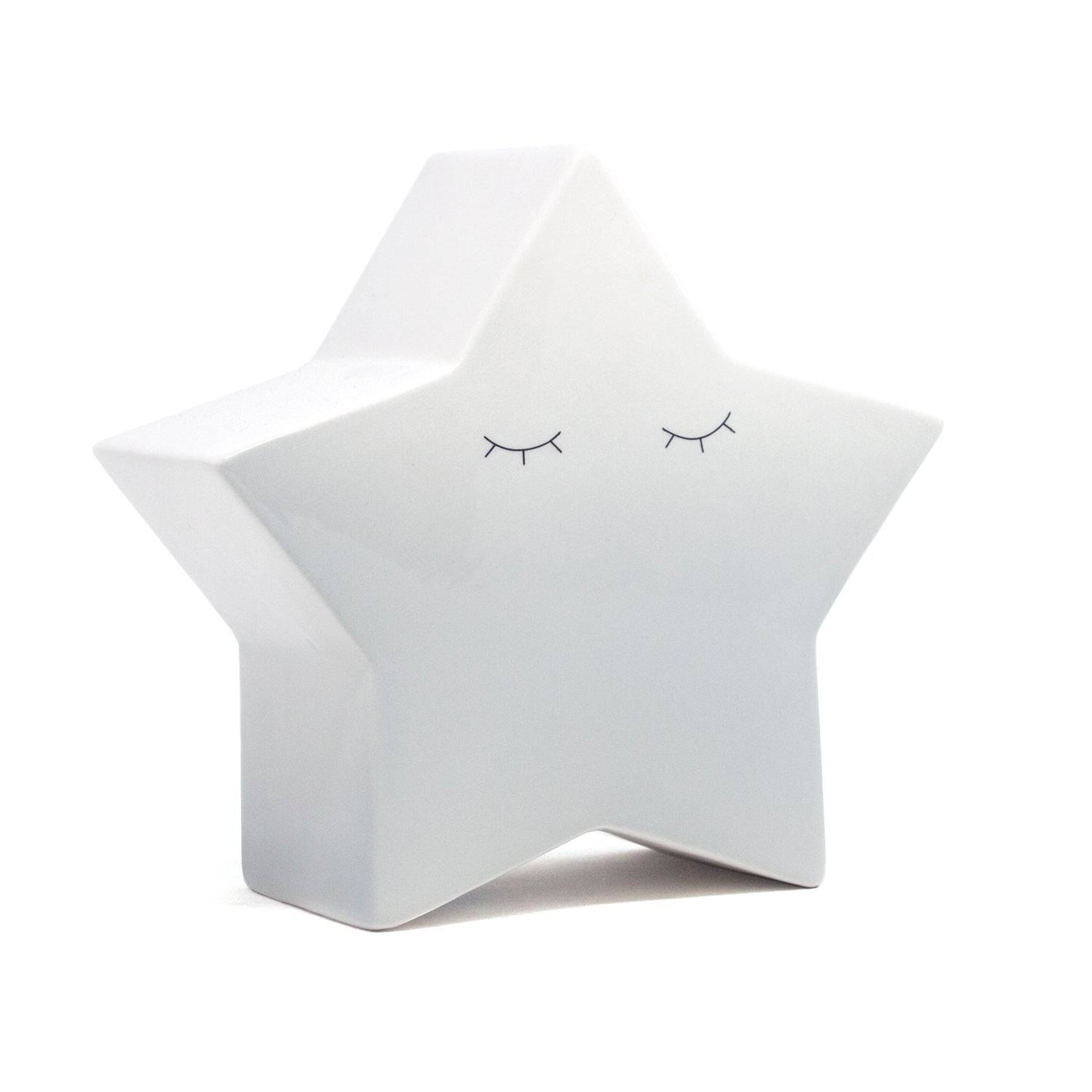 Personalized Bank Ceramic - Grey Ombre Star