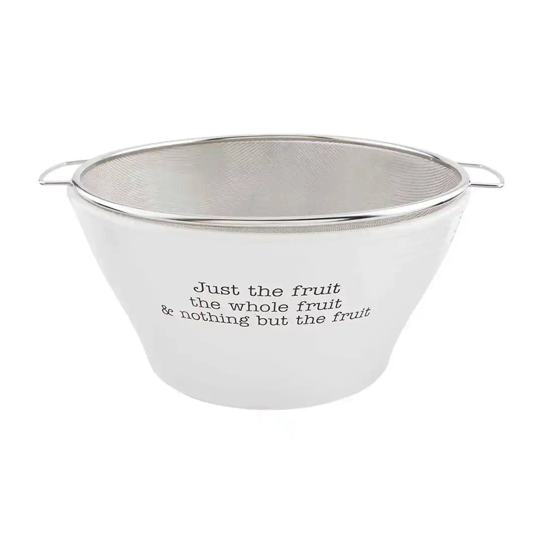 ENSEMBLE BOL À FRUITS ET PASSOIRE MUDPIE