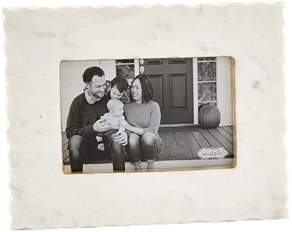 Marbre blanc avec feuille d'or en métal 4X6