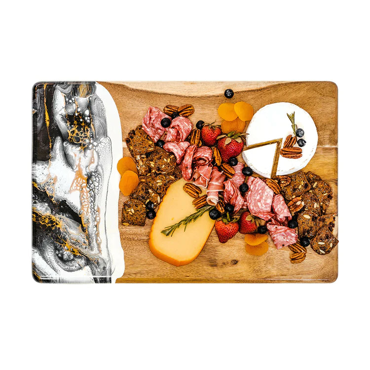 Grande planche en bois d'acacia