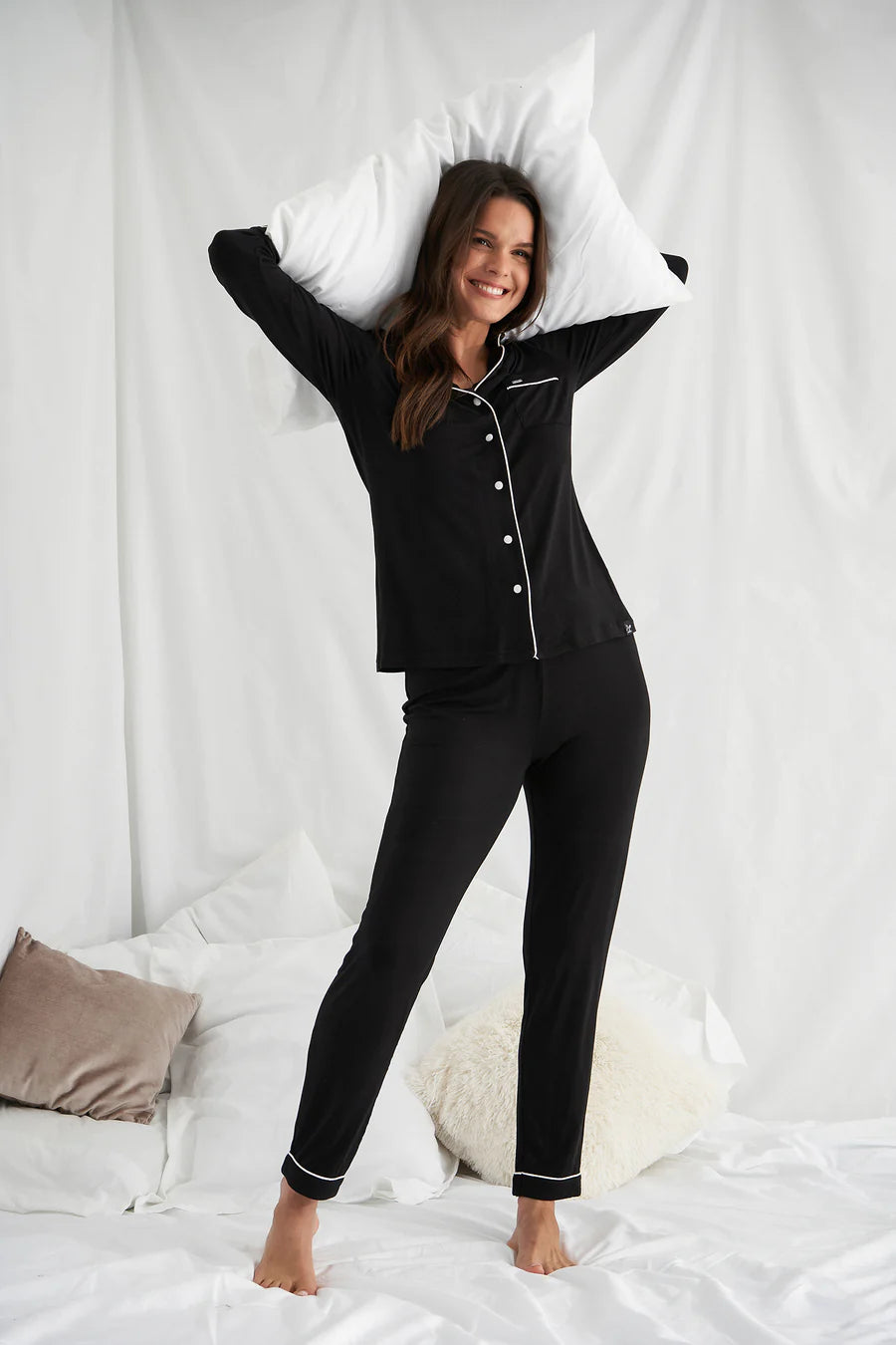 Bamboo Pajama Set - black