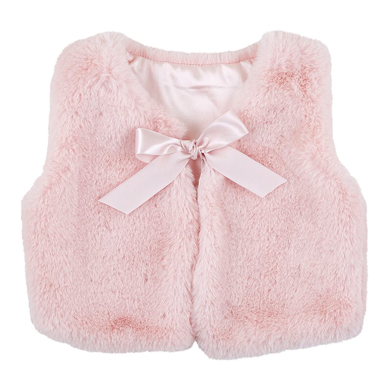 Gilet - Fourrure rose