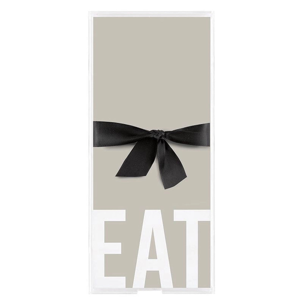 Acrylic Long Tray - Notepad - Eat
