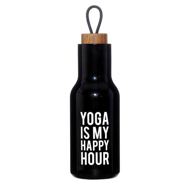Bouteille d'eau en acier inoxydable - Yoga Happy Hour