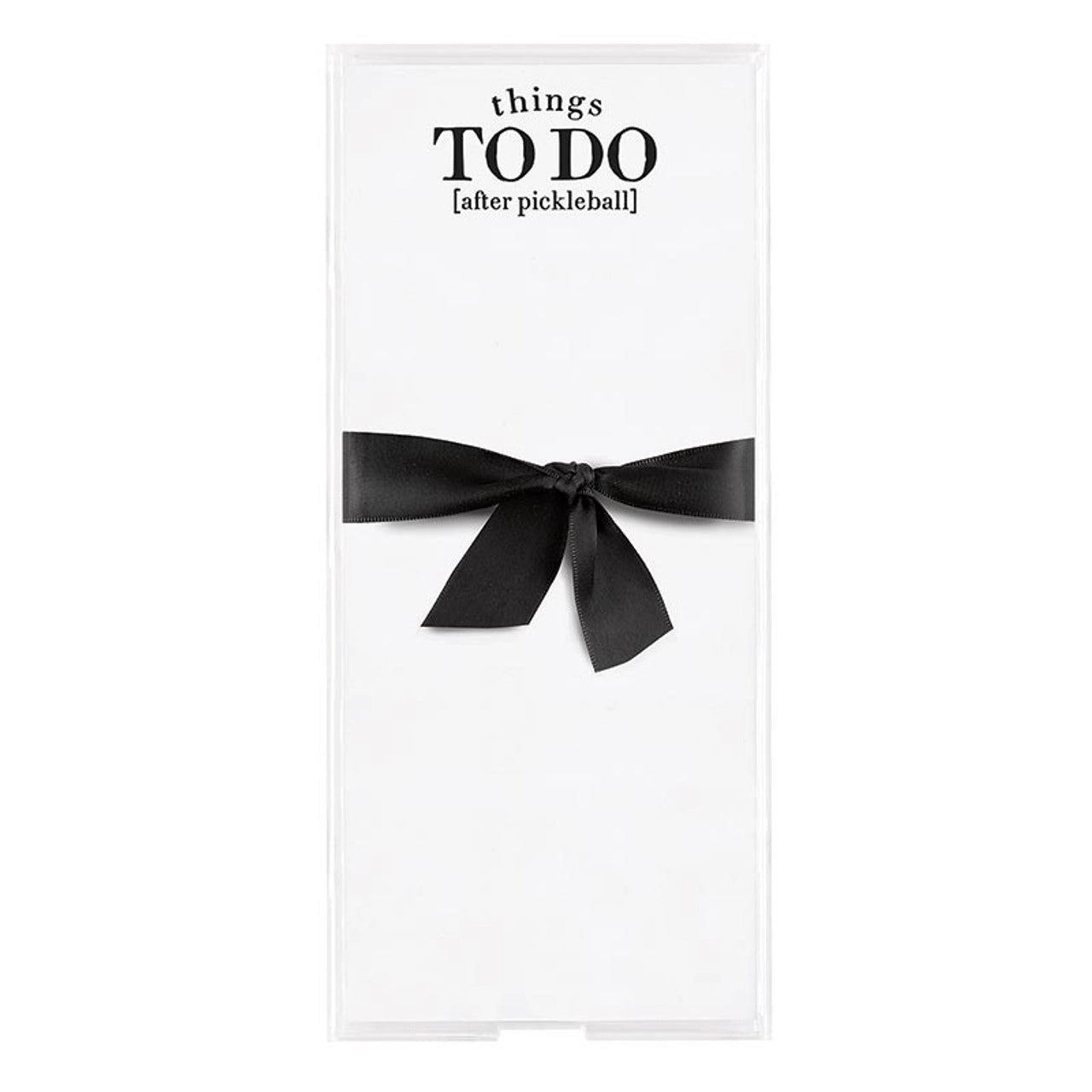 Acrylic Long Tray - Notepad - Things to Do (after pickleball)