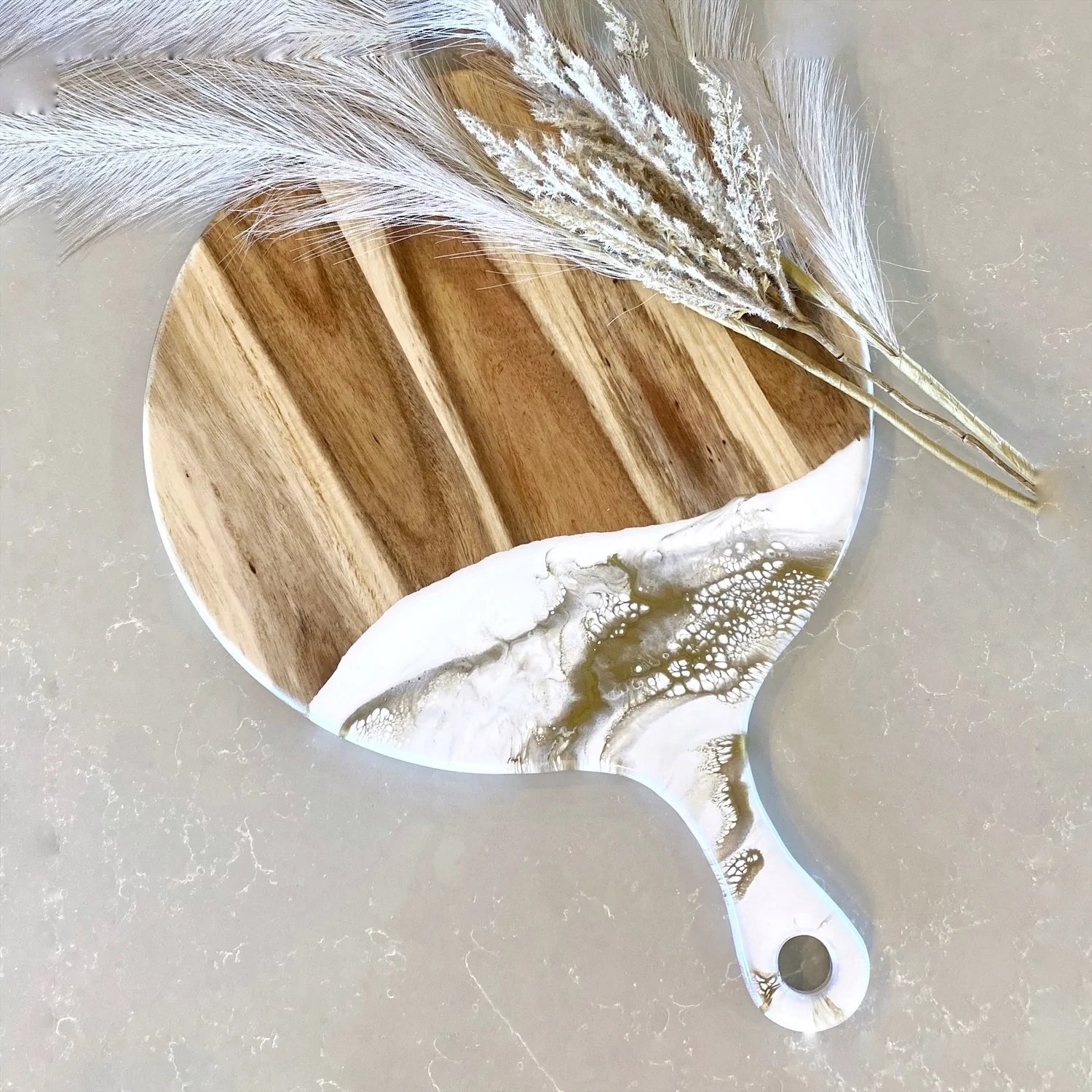 Planche en bois - Palette à fromage ronde Acacia