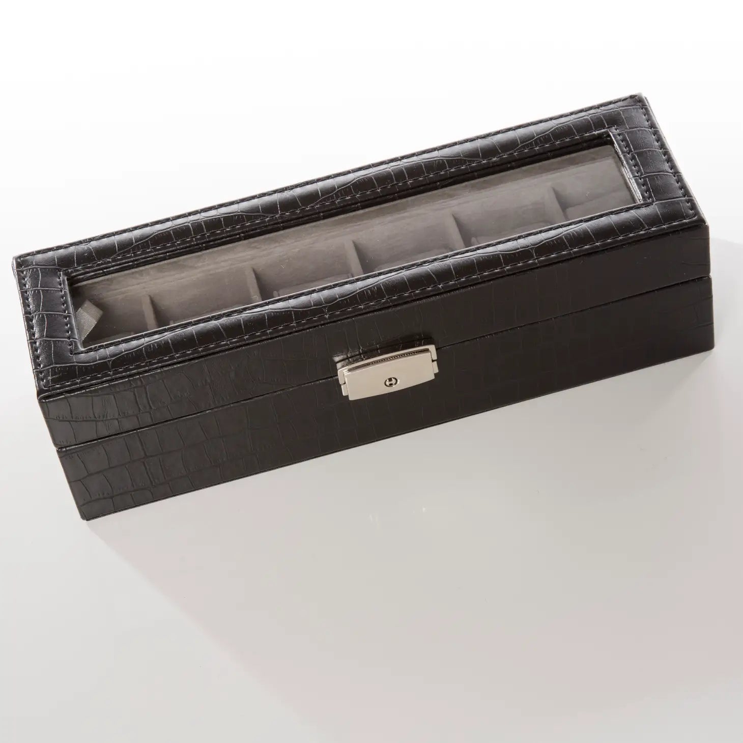 Personalized Watch It Box - Black Croco