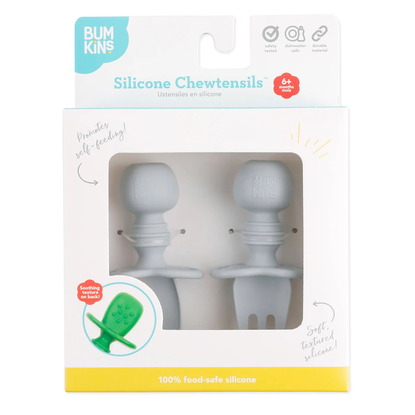 Jouets à mâcher en silicone - Gris